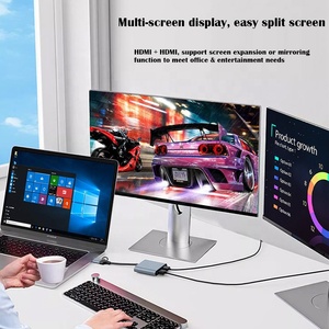 新款USB 3.0 C型至双HDMI分离器适配器5G 1080P 60hz转换器，适用于三显示器模式窗口系统 - Product Image 5