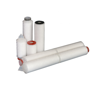 厂家直销安全过滤器碱性水过滤器PP打褶筒式纯净水过滤器 - Product Image 1