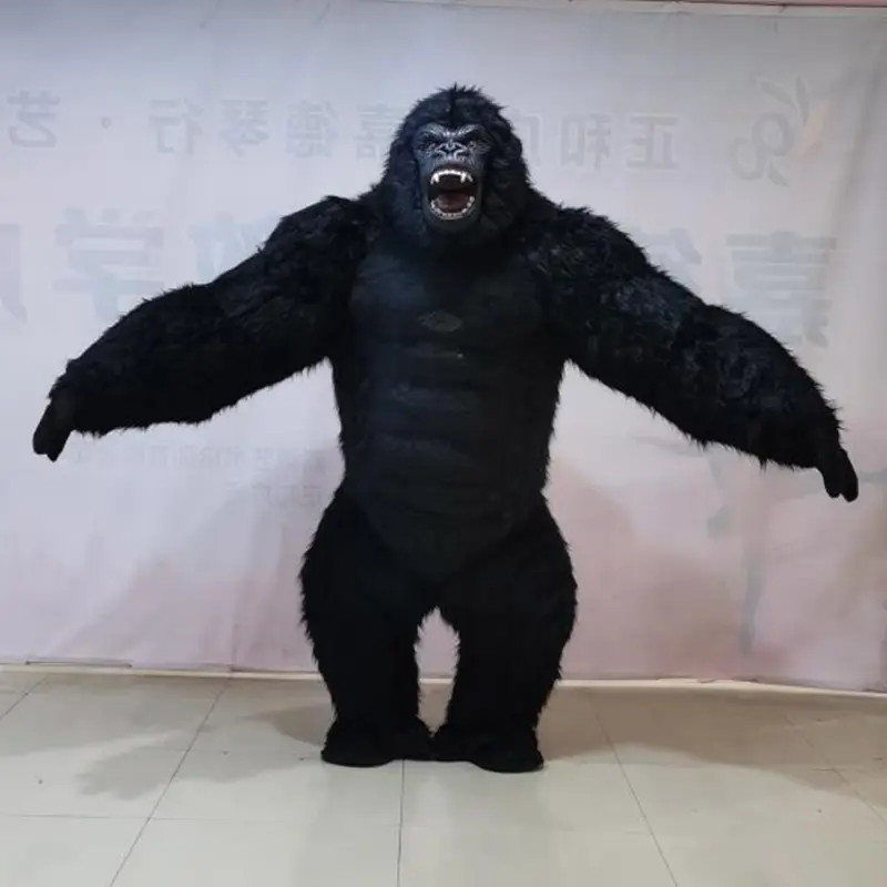 Ustom-ropa de cosplay de Mascota de peluche, disfraz de gorila nflatable de 2m/2,6 m, animal Panda Tigre elefante oso Koala