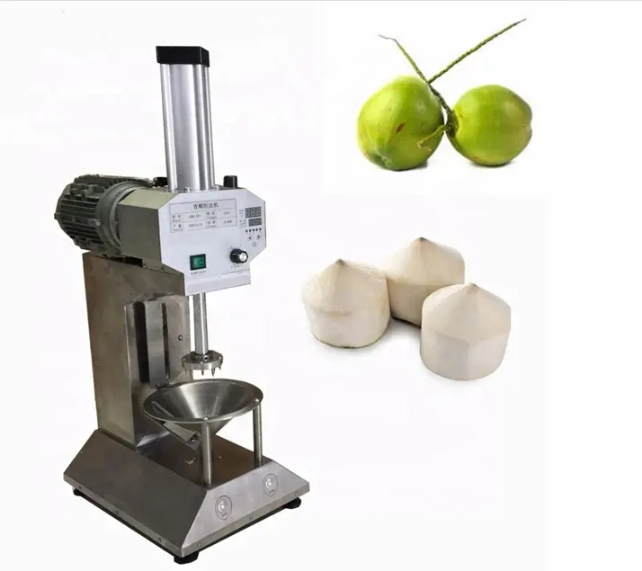 Máquina cortadora de coco tierno Máquina peladora de coco verde Máquina cortadora de cáscara de coco verde precio