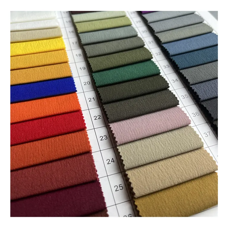 Tissu coloré de Spandex du nylon 10 de l'éponge 90 de crêpe de TRICOT pour l'habillement