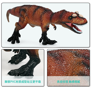 yixingsheng Jurassic simulation large soft rubber <strong>ceratosaurus</strong> dinosaur child animal model static display hand - Product Image 3