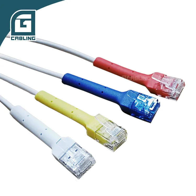 Netzwerk 90 Grad biegbares Jumper-Patchkabel RJ45 8 P8C UTP Cat 6 6a ultra dünne Patchkabel Cat6a Cat6 Slim LAN Patchkabel