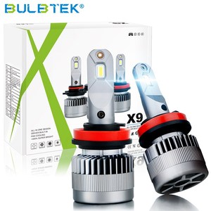 BULBTEK X9 H11 <strong>LED</strong> Headlight Auto Lighting System Reflector Projector LENs Assembly Car <strong>LED</strong> Headlight Bulb Kit - Product Image 1