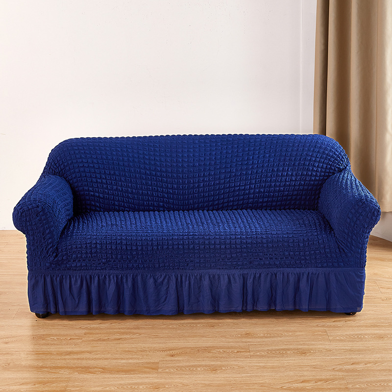Burbuja gasa falda dobladillo-Azul marino