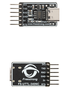 FS-UTTL-340NC USB-zu-TTL-Serien adapter mit Typ-C-Schnitts telle CH340NC Chip Integrated 5V zu 3.3V Konverter