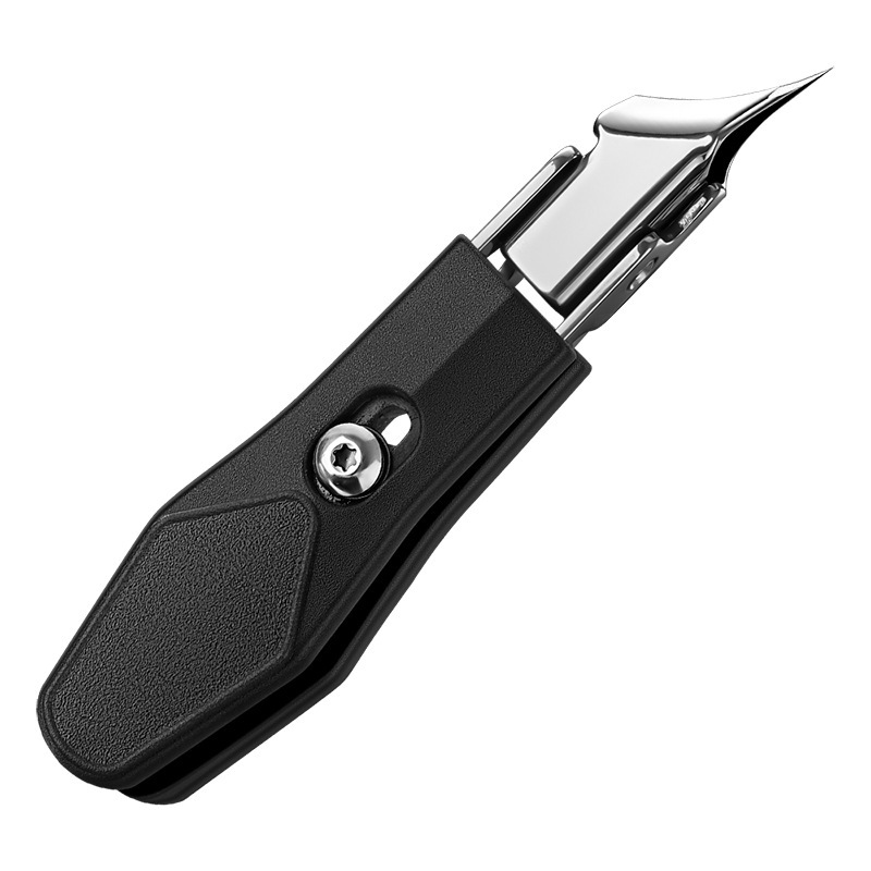 Modèle B avec serrure et bouche inclinée super pointue (noir)