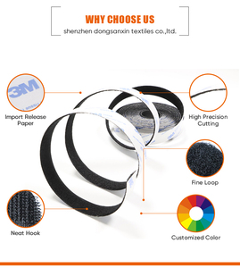 Bán Sỉ Nhiệm Vụ Nặng Nề Rèm Dính Dải Dính Móc Và Vòng Lặp Cuộn T-Loại Dính Fastener Băng - Product Image 4