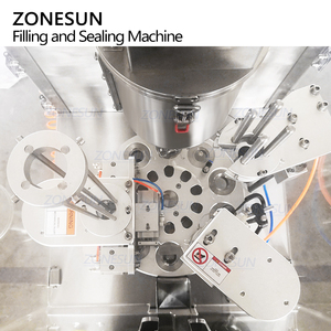 ZONESUN ZS-KCFC1 Full Automatic Monoblock Rotary Servo Auger <strong>Small</strong> Powder Coffee Capsul <strong>K</strong> Cup Filling Sealing Machine - Product Image 6