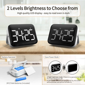 LED grande schermo digitale doppia sveglia con funzione di risparmio energetico facile da impostare weekend con Timer semplice - Product Image 5