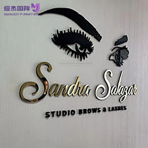 متجر جودة عالية أمام المتجر متجر مطعم بأحرف أمامية خارجية مخصصة متجر معدني شعار العلامة التجارية للشركة - Product Image 3