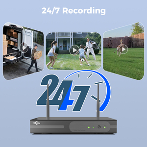 ערכת NVR אבטחה חיצונית 3MP <span class=keywords><strong>4</strong></span> ערוצים אלחוטית IP WiFi מערכת מצלמות מעקב וידאו