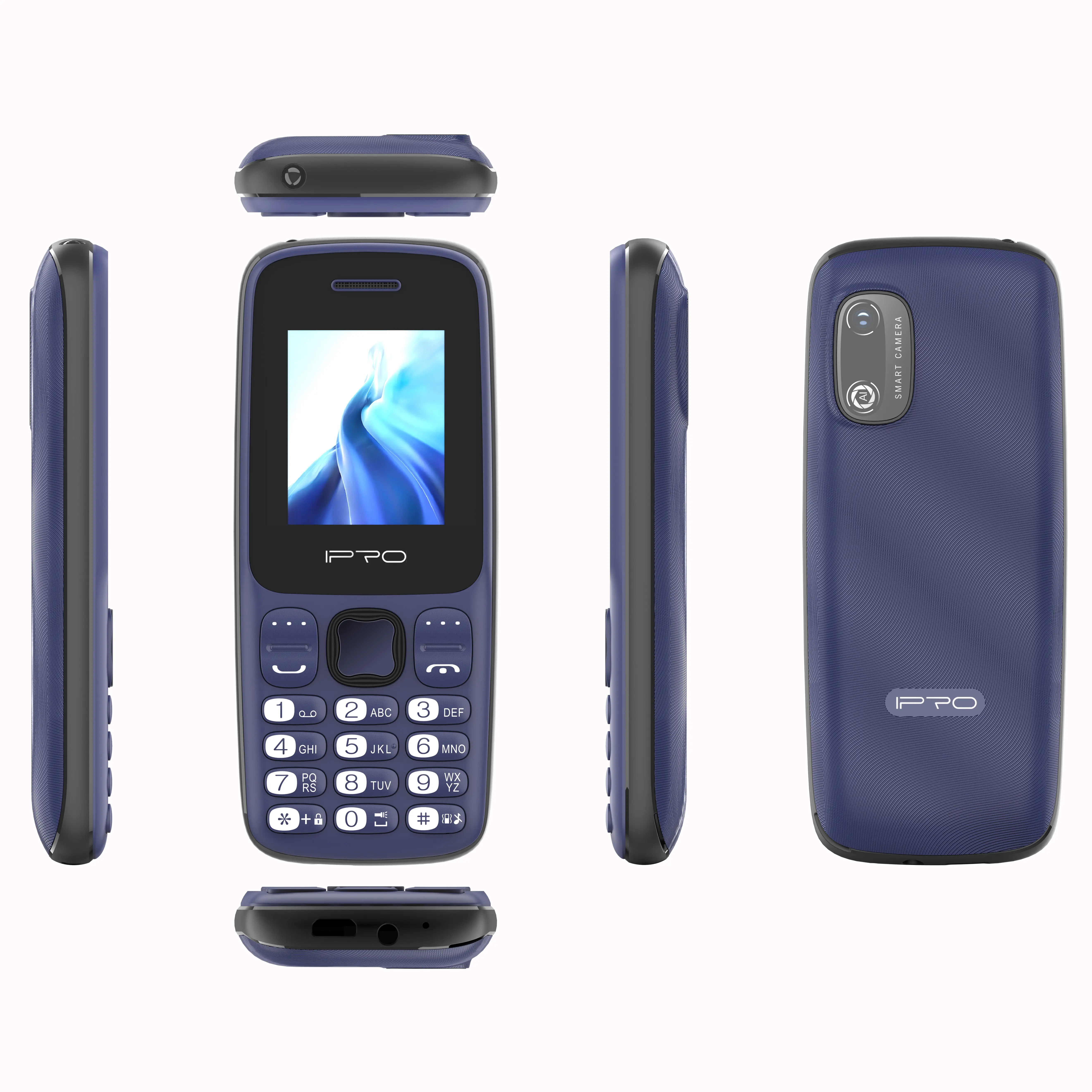 Per feature phone classico originale 2G GSM sbloccato cellulare 1.77 pollici Single Core 32MB + 32MB Chipset SC6531E telefono cellulare