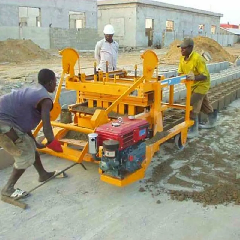 Etiyopya'da iyi fiyat QM4-45 uganda içi boş kum blok yapma makineleri içi boş blok makinesi fiyatı