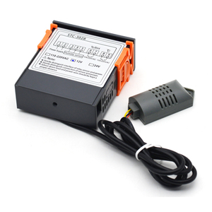 Regulador de temperatura ajustable de doble pantalla, interruptor digital de temperatura y humedad de 12V, STC-3028 controlador - Product Image 2