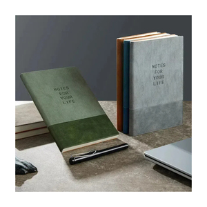New Custom Flat <strong>Striped</strong> Splicing Color Design Print Diary Softcover Fleasible Vegan Leather Journal Planner <strong>Notebook</strong> - Product Image 1