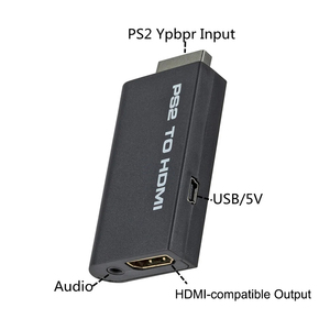 PS2至高清音频视频转换器，带有线电缆影音适配器塑料连接，用于PS2电脑高清电视显示器 - Product Image 5