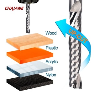 Solid Carbide Mill Tool for Woodworking <strong>50mm</strong> Single Flute End Mill <strong>Cutter</strong> 6mm Shank Diameter 3 Years OEM 1 Flute CNC Control - Product Image 5