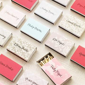 Caixa de luxo personalizada personalizada, cajita de cerillas longa colorida
