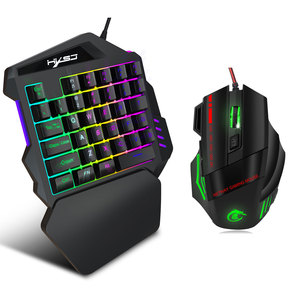 Hot Selling Single Hand <strong>Keyboard</strong> With <strong>Mouse</strong> Suitable for Phone <strong>Computer</strong> Mini One Hand Gaming Keypad Wired <strong>Mice</strong>