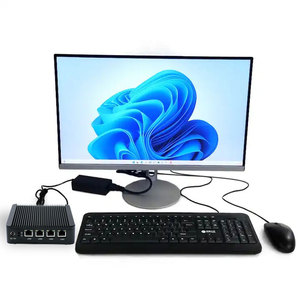 デスクトップミニPCボックスIntelJ1900CPU組み込みファンレスデザイン2 * MINI-PCIE 4 * LAN産業用コンピューター - Product Image 1