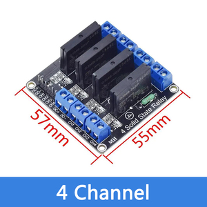 Relè 5V 12V 24V 1 2 4 8 canali per OMRON SSR modulo relè a stato solido di alto livello 250V 2A per Arduino - Product Image 5