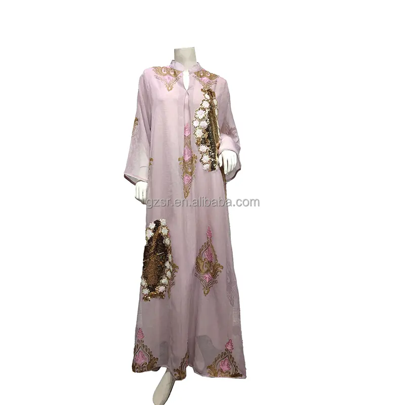 SiRui 2024 Schlussverkauf muslimisches Abendkleid Abaya Pailletten besticktes muslimisches arabisches Kleid für Damen