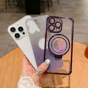 Nuovo lusso gradiente sabbie mobili porta porta telefono custodia per Iphone 11 14 13 12 15 16 Pro Max Glitter Cover in acrilico antiurto