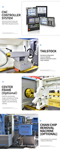 Máquina de torno CNC CK6150 Centro de torneado CNC de cama plana con sistema de control FANUC para torneado y fresado de procesamiento de metales - Product Image 4