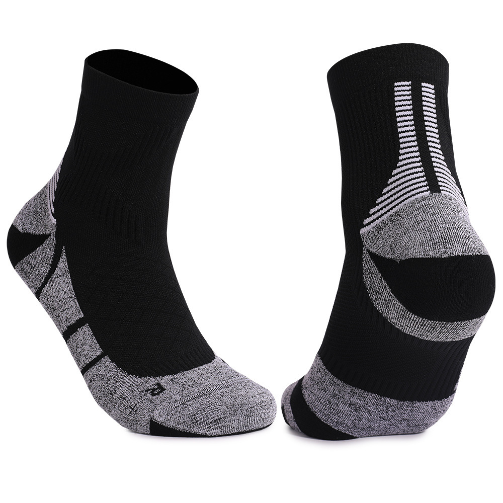 Black grey l40-coolmax running socks