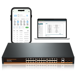 สวิตช์ PoE ล่าสุด24 + <span class=keywords><strong>2</strong></span> + <span class=keywords><strong>2</strong></span>เต็มกิกะบิตไลท์ที่มีการจัดการเว็บ/แอปพาวเวอร์ภายในด้วยพอร์ต SFP - Product Image 2