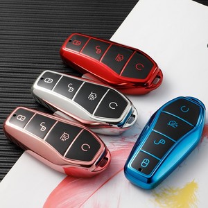 BYD Qin Plusdmi Atto 3 Han EVドルフィン新品ソフトTPUカーキーケース4ボタンリモコン保護カバー耐久性のあるアクセサリー - Product Image 1