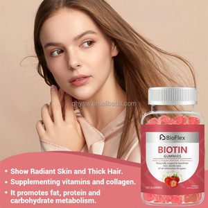 Oem odm התאמה אישית biotin ויטמינים האלל גומי הדובים 5000 mcg ביוטין תוספת קולגן gummies מוכן לקנות