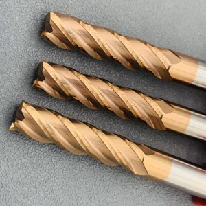 Grewin-katı karbür torna frezeler yüksek cilalı besleme Cnc 4 flüt End Mill HRC55 düz freze kesicisi Metal için - Product Image 6