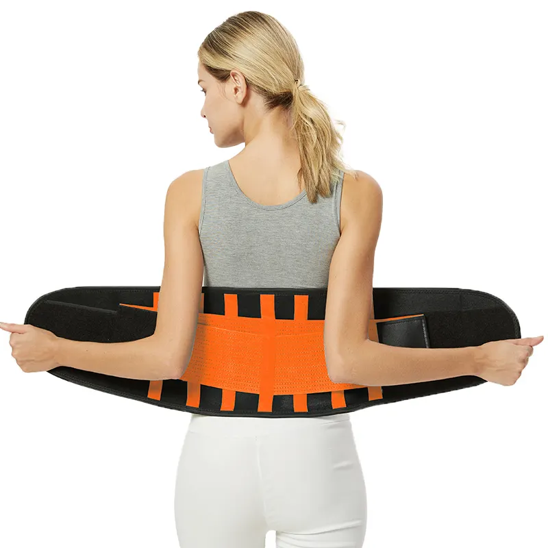 Soporte Lumbar transpirable de alta calidad, soporte de cintura de punto antideslizante transpirable, soporte Lumbar para espalda para hombres y mujeres