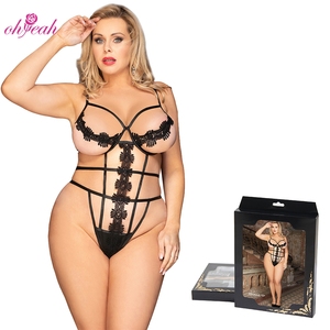 Dessous Boxed Girls Bilder Sexy Teddy Sous Vetements Open Out Body Anzüge Plus Size Frauen Sexy Teddies