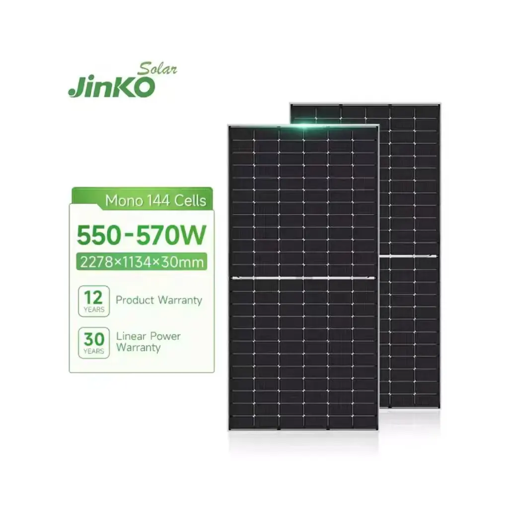 ソーラーパネルJinko550w560w570wJinkoソーラーパネル550w555w jinko tiger Neo Solar pv N-type72HLソーラープレート