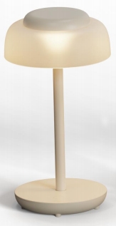 Lámpara de mesa recargable blanca