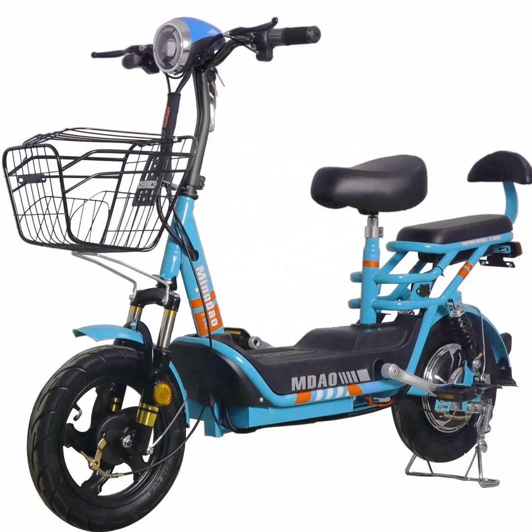 2023 New Arrival 60V 500W Mạnh Mẽ Động Cơ 2 Bánh Xe Dành Cho Người Lớn 14 Inch Điện Scooter Thành Phố Xe Đạp Mini Ebike