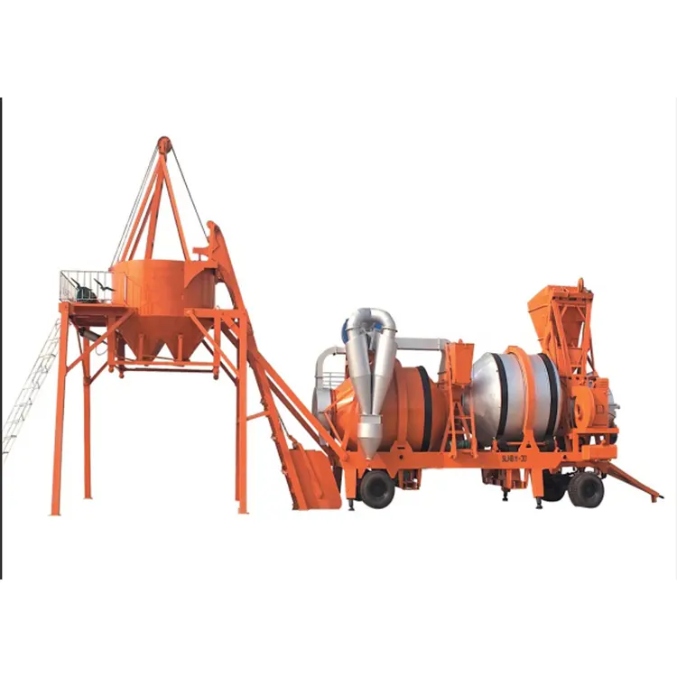 Easy Transportation Asphalt Batch Mix Plants Portable Asphalt Mixing Plants