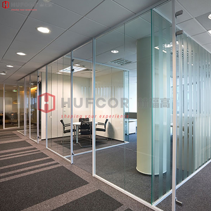 Parete divisoria dell'ufficio di vetro interno progettato moderno ultimo muro divisorio usato dell'ufficio - Product Image 1
