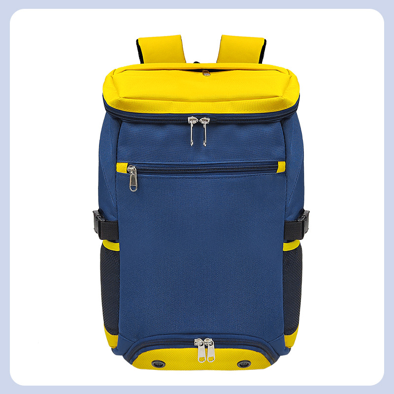 Navy Blue with Yellow