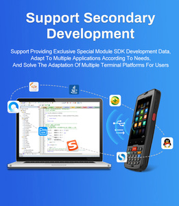 4.0 אינץ Ip65 אנדרואיד 9.0 4 + 64G תעשייתי עמיד למים מוקשח כף יד ברקוד סורק עם 1D/2D ברקוד סורק