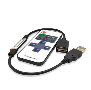 RF 11 ключ монохромный USB светодиодный контроллер для однотонные полосы света с беспроводным пультом дистанционного управления - Product Image 2