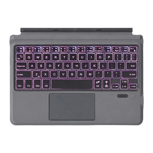 无线蓝牙键盘盒，带触摸板7色背光可拆卸键盘，适用于微软Surface Pro Go 1 2 3 4 5 - Product Image 4