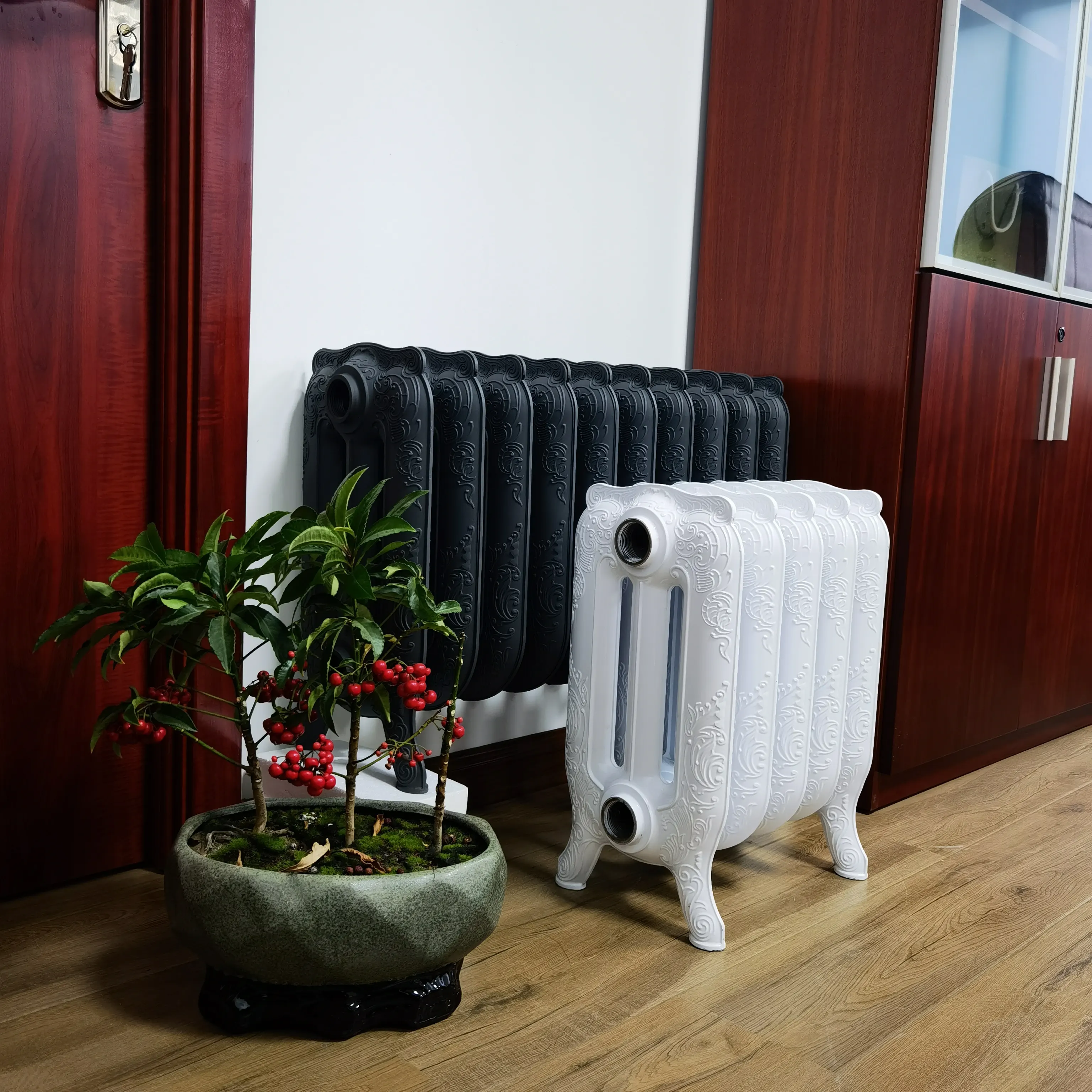 Radiatore bimetallico radiatore domestico in alluminio con pressofusione brevettata e radiatore in ghisa con riscaldamento della stanza dell'acqua calda