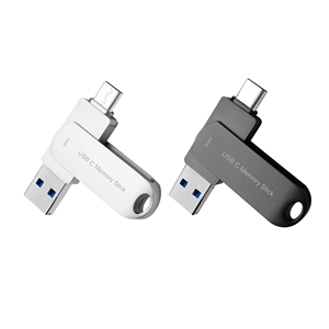 最佳批发价手机电脑Pendrive内存驱动器Usb C型2合1 128Gb 256Gb Usb 2.0 3.0金属旋转2合1 Usb闪存驱动器