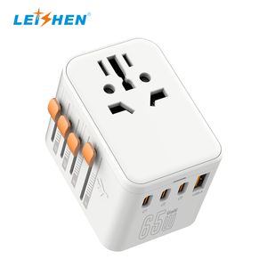 Weltweit EU AUS UK US Stecker GAN 65W 3 Typ C Internat ional Universal Smart Plug Adapter Multi Socket World Travel Adapter - Product Image 3