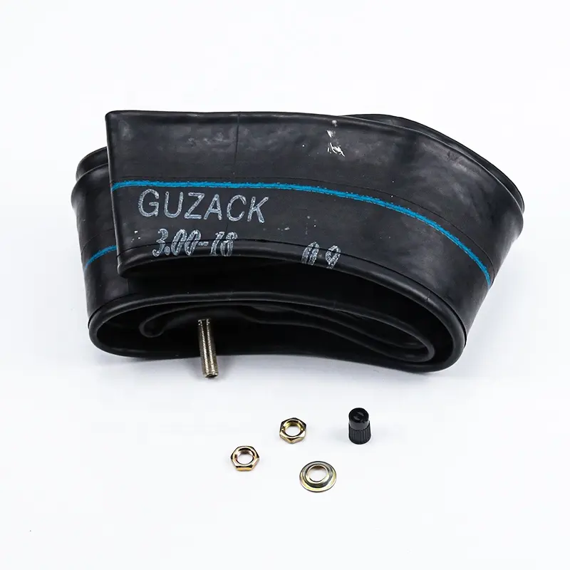 Guzack نوعية جيدة الطبيعي إطار عجلة دراجة نارية مطاطي الإطارات دراجة نارية الداخلية أنبوب 3.00-18