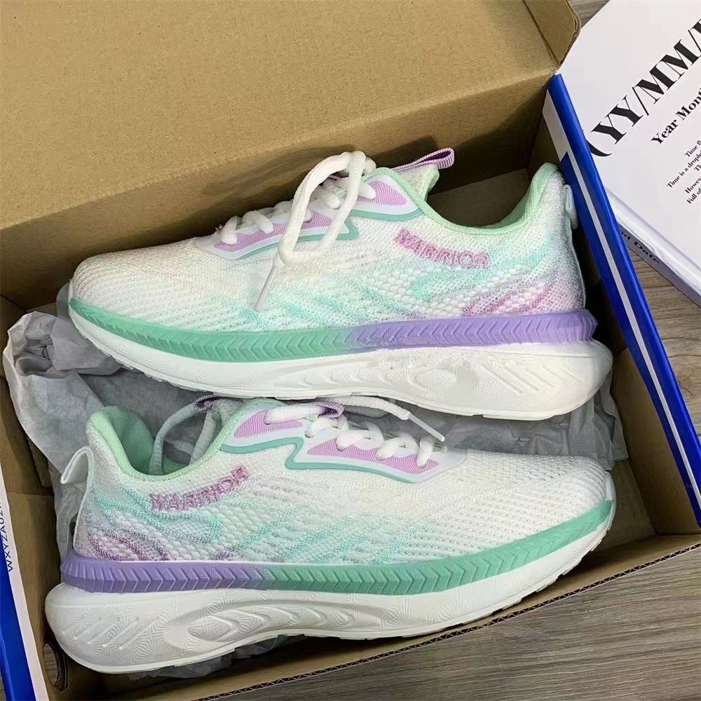 White -purple green